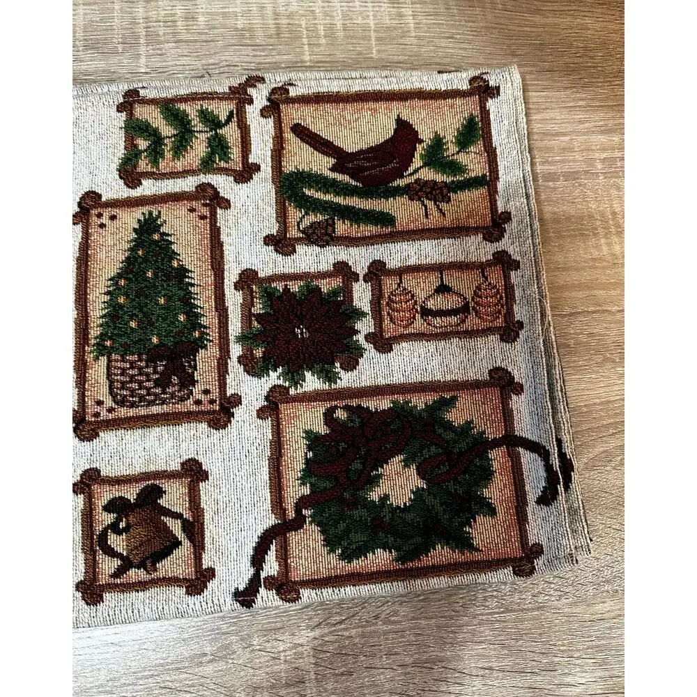 Christmas Holiday‎ Table Mats Lot of 5 Red